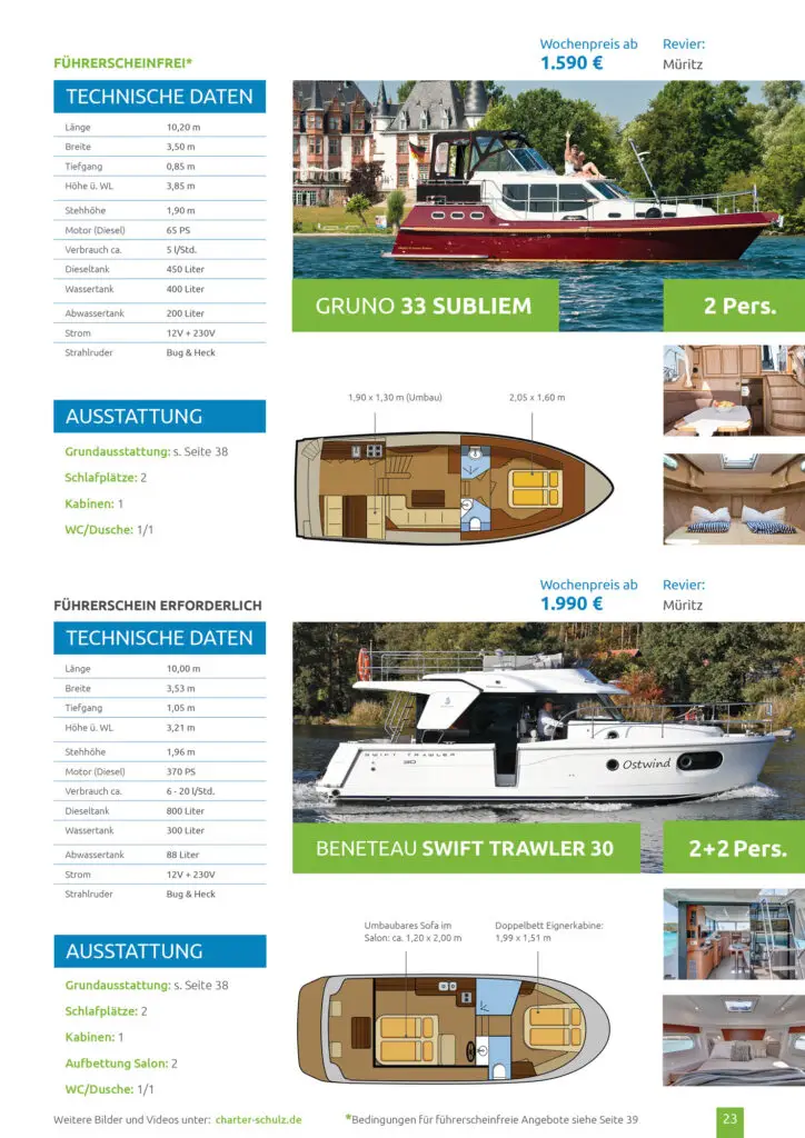 Hausboot mieten Katalog Preise 2022 Seite 23