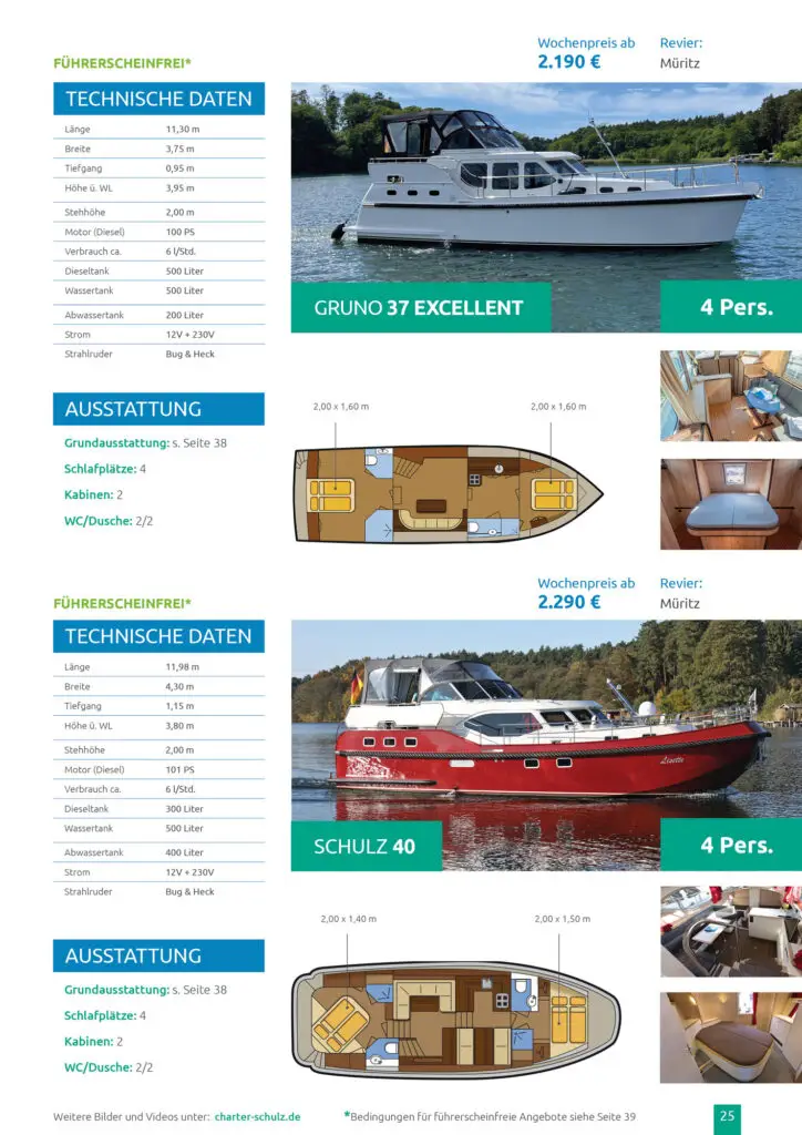 Hausboot mieten Katalog Preise 2022 Seite 25