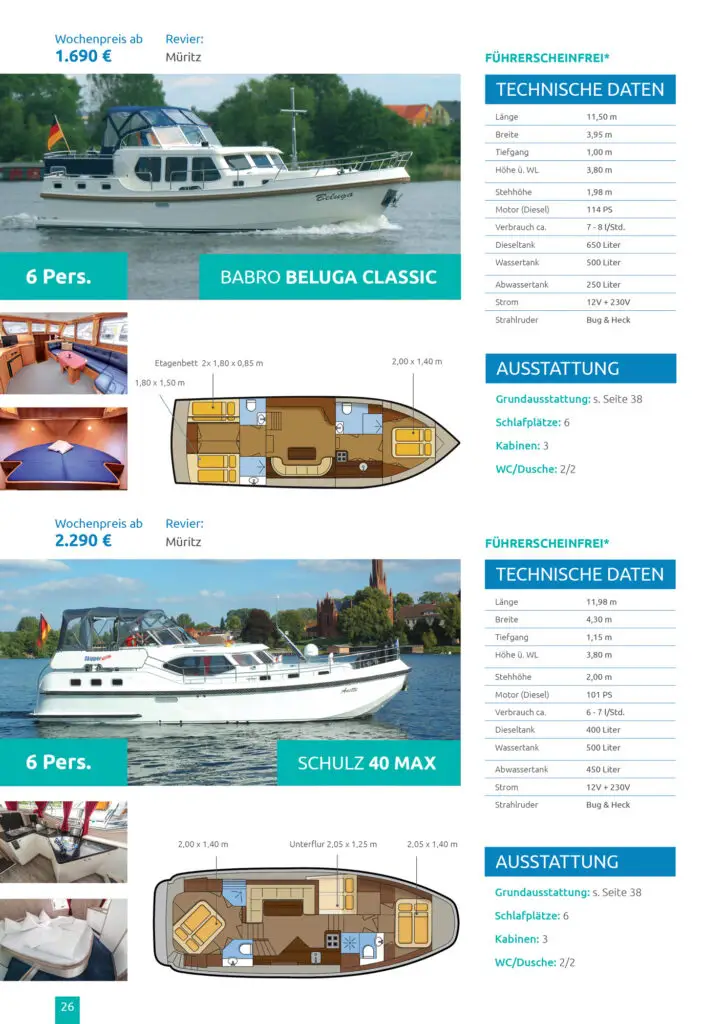 Hausboot mieten Katalog Preise 2022 Seite 26
