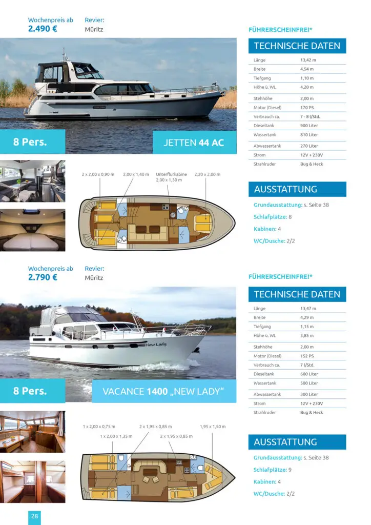 Hausboot mieten Katalog Preise 2022 Seite 28